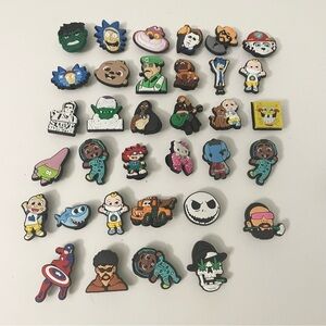 Croc Charms Lot of 34 Hello Kitty Jack Skellington Hulk Halloween SpongeBob